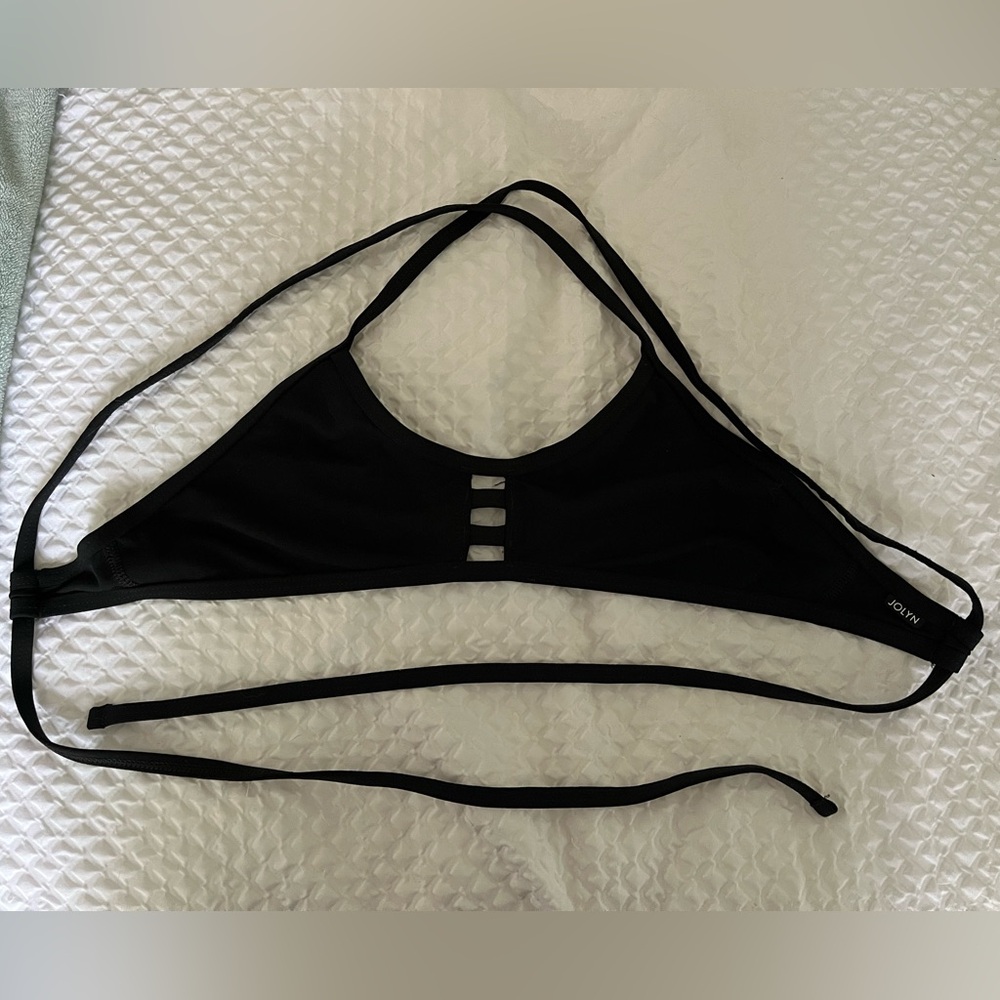 Jolyn Clothing Black Bikini with Cutout Details